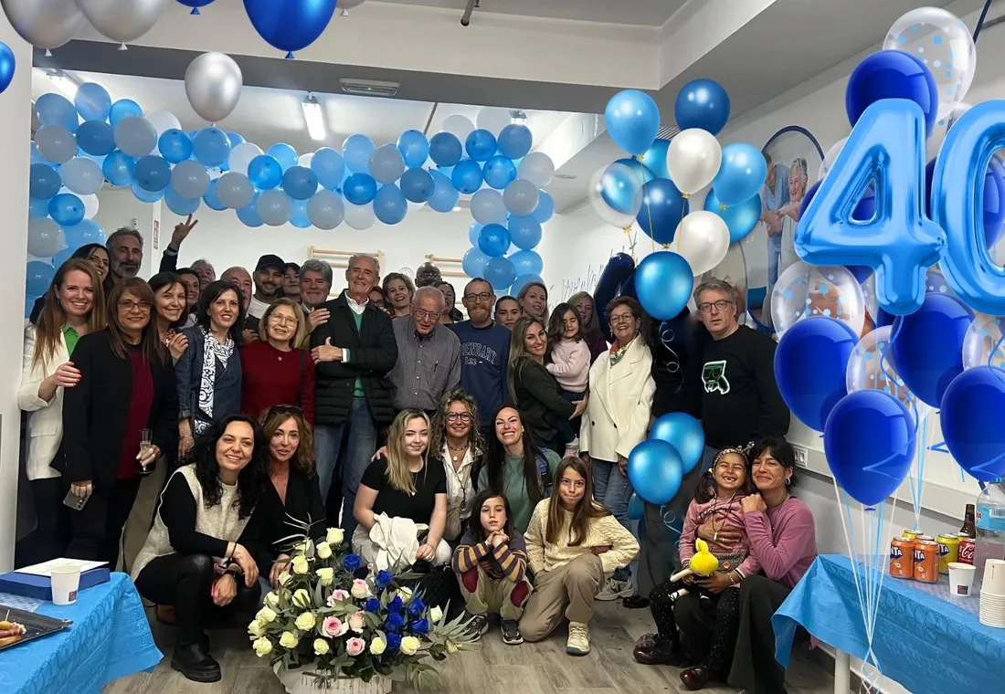 Equipo de Creu Blava en el 40 aniversario del grupo médico